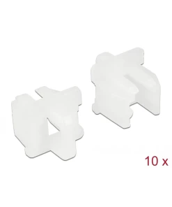 כיסוי נגד אבק עבור שקע RJ11 עם אחיזה סט 10 יח' צבע לבן DELOCK | 64018