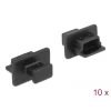 כיסוי נגד אבק עבור שקע USB 2.0 Mini-B עם אחיזה סט 10 יח' צבע שחור DELOCK | 64011