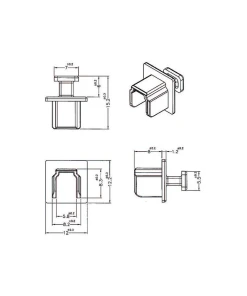 כיסוי נגד אבק עבור שקע USB-B 3.0 עם אחיזה סט 10 יח' צבע שחור DELOCK | 64010