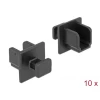 כיסוי נגד אבק עבור שקע USB-B 3.0 עם אחיזה סט 10 יח' צבע שחור DELOCK | 64010