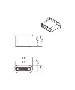 כיסוי נגד אבק עבור שקע USB-C עם אחיזה סט 10 יח' DELOCK | 64014