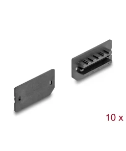 כיסוי נגד אבק עבור שקע USB-E Key A / B סט 10 יח' צבע שחור DELOCK | 64286