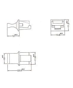 כיסוי נגד אבק עבור שקע רשת RJ45 עם אחיזה סט 10 יח' צבע שחור DELOCK | 64020