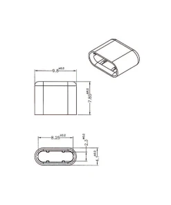 כיסוי נגד אבק עבור תקע USB-C סט 10 יח' DELOCK | 64008