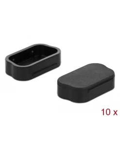 כיסוי נגד אבק עבור תקע VGA / D-Sub 9 סט 10 יח' צבע שחור DELOCK | 60173