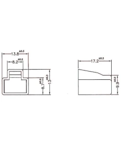 כיסוי נגד אבק עבור תקע רשת RJ45 סט 10 יח' צבע שקוף DELOCK | 64016
