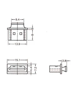 כיסוי נגד אבק עם אחיזה לשקע HDMI סט 10 יח' DELOCK | 64029