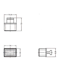 כיסוי נגד אבק עם אחיזה עבור חריץ SFP סט שחור 10 יח' DELOCK | 64021
