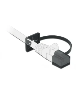 כיסוי נגד אבק עם קליפס הרכבה עבור תקע רשת RJ45 צבע שחור DELOCK | 86589