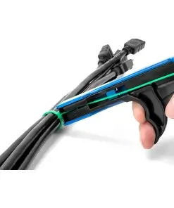 מארז אזיקונים פלסטיק בגדלים וצבעים שונים + כלי מהדק אזיקונים סט 350 יח' DELOCK | 18641