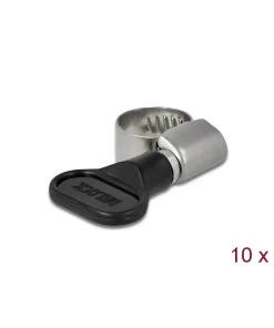 מהדק צינור נירוסטה עם ידית פרפר סט 10 יח' DELOCK | 19403