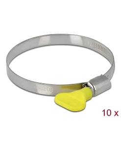 מהדק צינור נירוסטה עם ידית פרפר סט 10 יח' DELOCK | 19454