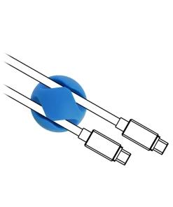 מיני אירגונית לסידור כבלים 2 מסילות עם דבק דו צדדי סט 10 יח' בצבע צבעוני DELOCK | 18296