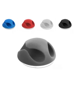 מיני אירגונית לסידור כבלים 2 מסילות עם דבק דו צדדי סט 10 יח' בצבע שחור DELOCK | 18345