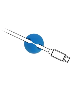 מיני אירגונית לסידור כבלים עם דבק דו צדדי סט 10 יח' בצבע שחור DELOCK | 18343