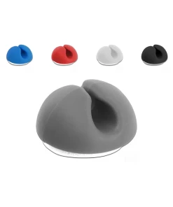 מיני אירגונית לסידור כבלים עם דבק דו צדדי סט 10 יח' בצבע שחור DELOCK | 18343