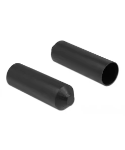 מכסה קצה עם דבק פנימי להגנת כבלים סט 2 יח' DELOCK | 19841