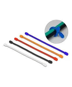 מקל כיפוף גומי גמיש עמיד בחום 150 מעלות - סט 10 יח' DELOCK | 18970