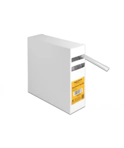 צינור מתכווץ בחום 2:1 להגנת כבלים צבע שקוף DELOCK | 19935