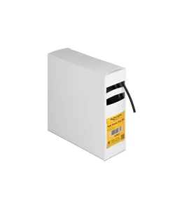 צינור מתכווץ בחום 3:1 עם דבק פנימי להגנת כבלים אורך 5 מטר צבע שחור DELOCK | 19962