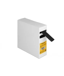 צינור מתכווץ בחום 3:1 עם דבק פנימי להגנת כבלים אורך 5 מטר צבע שחור DELOCK | 19987