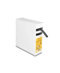 צינור מתכווץ בחום 4:1 עם דבק פנימי להגנת כבלים אורך 5 מטר צבע שחור DELOCK | 19967