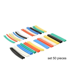 צינור מתכווץ בחום להגנת כבלים אורך 10 ס"מ סט 50 יח' במגוון צבעים DELOCK | 86279