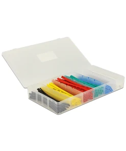 צינור מתכווץ בחום להגנת כבלים אורך 100 מ"מ סט 100 יח' במגוון צבעים DELOCK | 86264