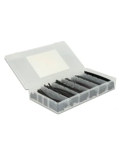 צינור מתכווץ בחום להגנת כבלים אורך 100 מ"מ סט 100 יח' צבע שחור DELOCK | 86271