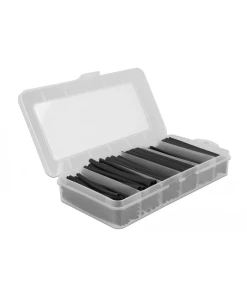 צינור מתכווץ בחום להגנת כבלים אורך 95 מ"מ סט 196 יח' צבע שחור DELOCK | 20735