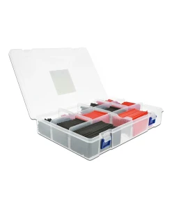 צינור מתכווץ בחום להגנת כבלים סט 520 יח' צבע אדום-שחור DELOCK | 20673