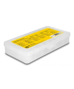 צינור מתכווץ בחום עם דבק פנימי להגנת כבלים סט 100 יח' צבע שקוף DELOCK | 20867