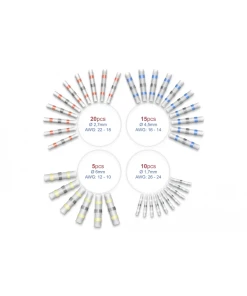 צינור מתכווץ בחום עמיד למים להגנת כבלים סט 50 יח' במגוון צבעים DELOCK | 20850