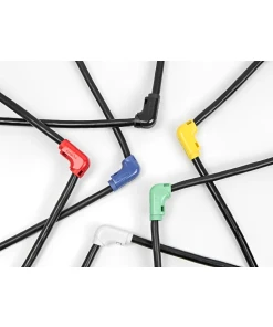 קליפסים לכיפוף כבלים 90° במגוון צבעים סט 12 יח' DELOCK | 88129