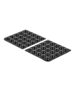 רפידות גומי עגולות עם דבק עצמי 10x3 מ"מ סט 50 יח' DELOCK | 18309