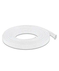 שרוול גמיש נמתח להגנת כבלים עמיד בטמפרטורה 40°C- עד 125°C צבע לבן DELOCK | 20694