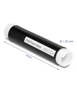 שרוול מתכווץ להגנת כבלים עמיד בטמפרטורה 40- עד 200 מעלות אורך 130 מ"מ סט 2 יח' DELOCK | 20858