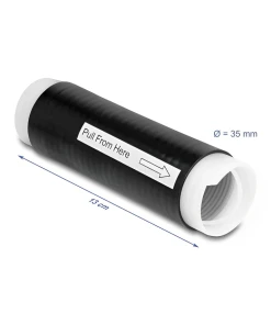 שרוול מתכווץ להגנת כבלים עמיד בטמפרטורה 40- עד 200 מעלות אורך 130 מ