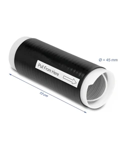 שרוול מתכווץ להגנת כבלים עמיד בטמפרטורה 40- עד 200 מעלות אורך 130 מ