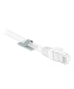 תפסן כבלים מתכתי עם דבק דו צדדי סט 10 יח' DELOCK | 60184