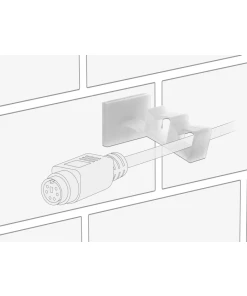 תפסן כבלים עם 2 מסילות סט 10 יח' DELOCK | 60177