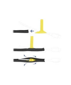 כלי למשיכת כבלים לתוך שרוולים עם סגירה אוטומטית סט 4 יח' DELOCK | 20839