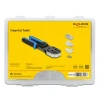 לוחץ כבל רשת RJ45 Crimp+Cut עבור תקע רשת PASS-THROUGH בצבע תכלת DELOCK | 86450