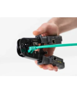 לוחץ כבל רשת או טלפון מקצועי RJ45+RJ10+RJ12/11 משולב עם טסטר לבדיקת כבלי רשת בצבע צהוב DELOCK | 90510