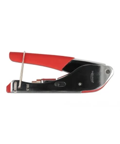 לוחץ מקצועי למחברים F-TYPE בצבע אדום DELOCK | 90514