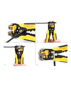 מגלף חוטים כבל קואקסיאלי מקצועי בצבע צהוב DELOCK | 90553