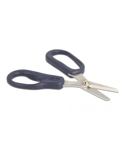 מספריים לחיתוך בדים טכניים מעורבים עם סיבים ®Kevlar בצבע אפור DELOCK | 90554