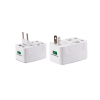 מתאם חשמל אוניברסלי לנסיעות כולל USB בצבע לבן Universal Travel Adaptor | UNIADTUSB