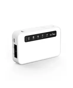 נתב שער IoT אלחוטי 4G LTE בצבע לבן GL-iNet | GL-XE300 | MEET PULI