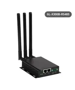 נתב שער IoT אלחוטי תעשייתי 4G LTE בצבע שחור GL-iNet | GL-X300B | MEET COLLIE